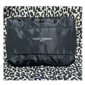 Dolce & Gabbana Black Quilted Cosmetic Bag